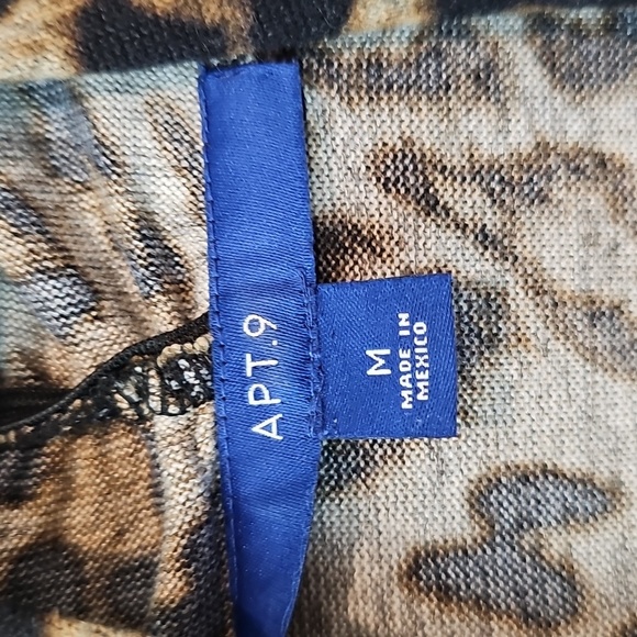 Apt. 9 Leopard Print Open Front Knit Cardigan - Women's Medium - Picture 2 of 3